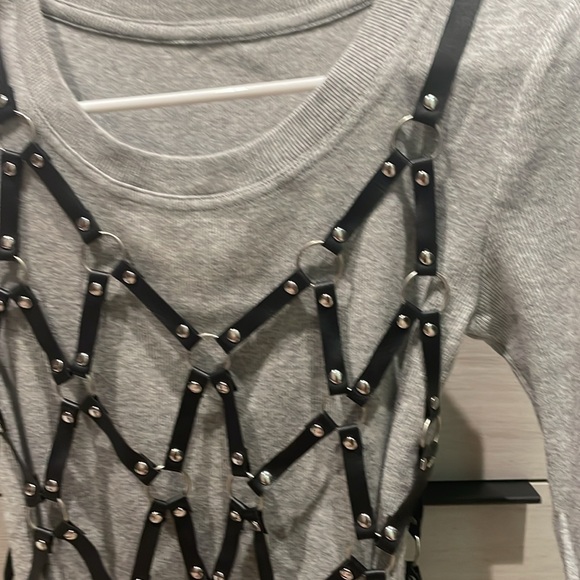 Faux Leather Top - Picture 2 of 4